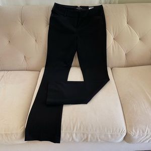 EXPRESS black columnist barely boot mid rise  pants-4